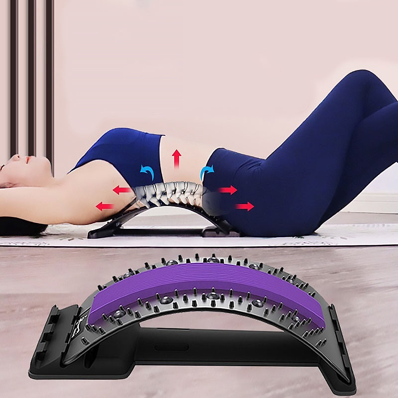 Adjustable Lumbar Massage Board – Back Pain Relief Stretcher