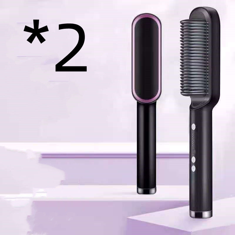 💇🏻‍♀️ 2-in-1 Hair Straightener & Curling Hot Comb