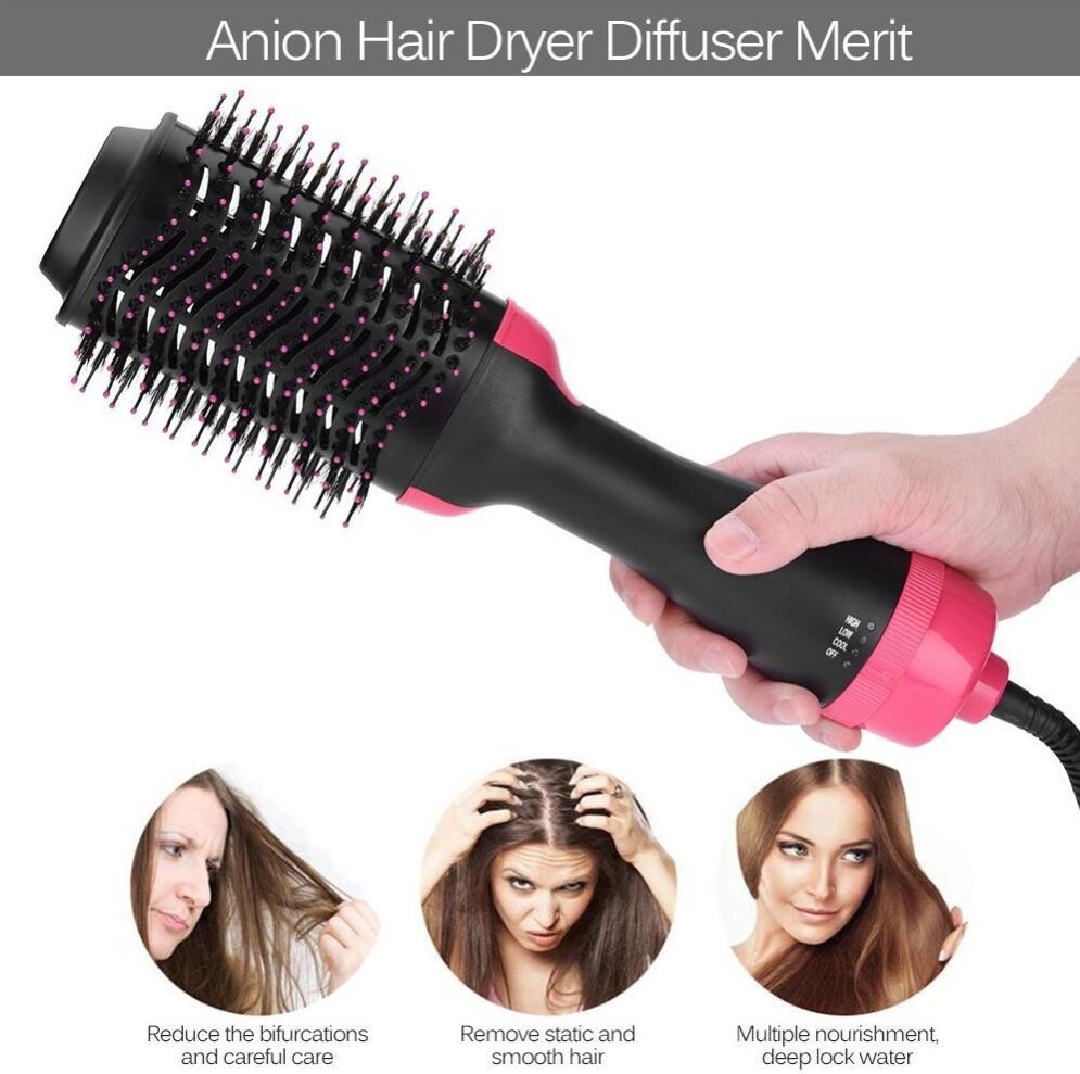 💞 All-in-One Electric Hair Dryer Comb – Straighten & Curl