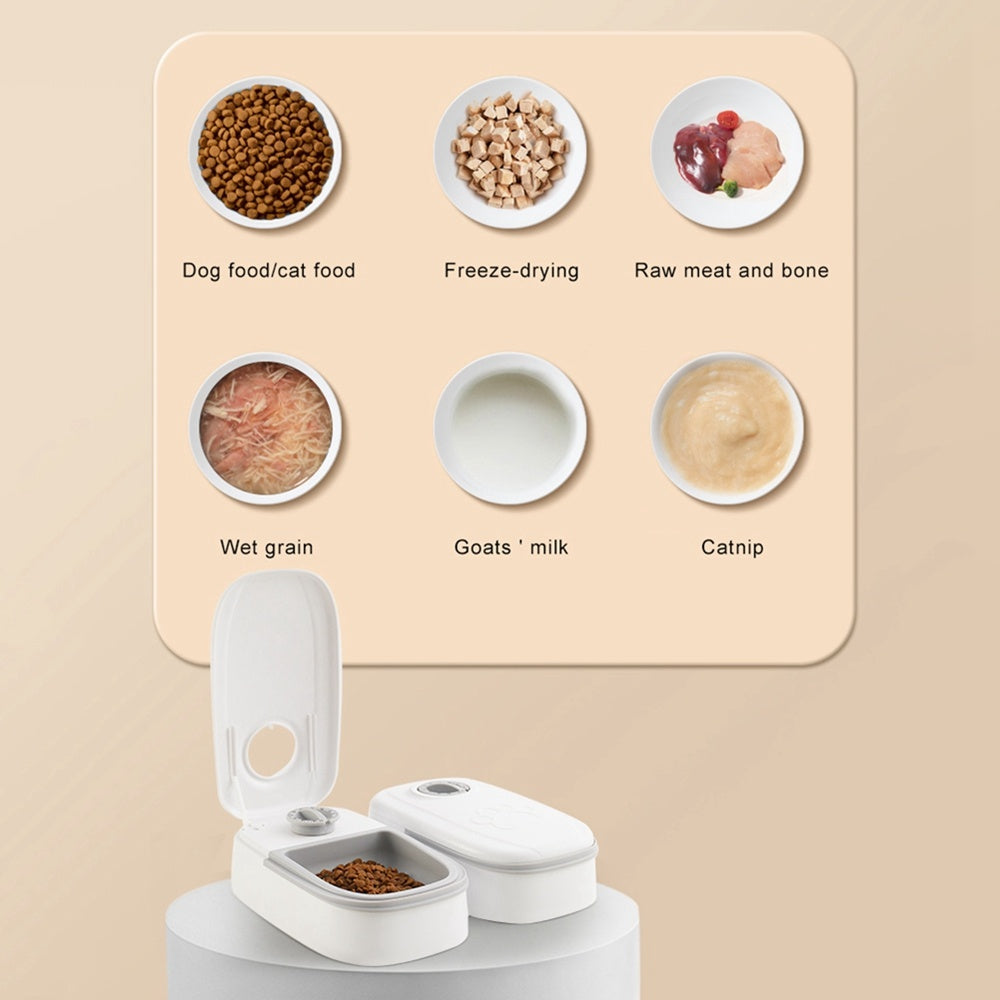 Smart Automatic Pet Feeder with Timer & Stainless Steel Bowl for Cats and Dogs