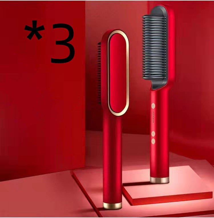 💇🏻‍♀️ 2-in-1 Hair Straightener & Curling Hot Comb