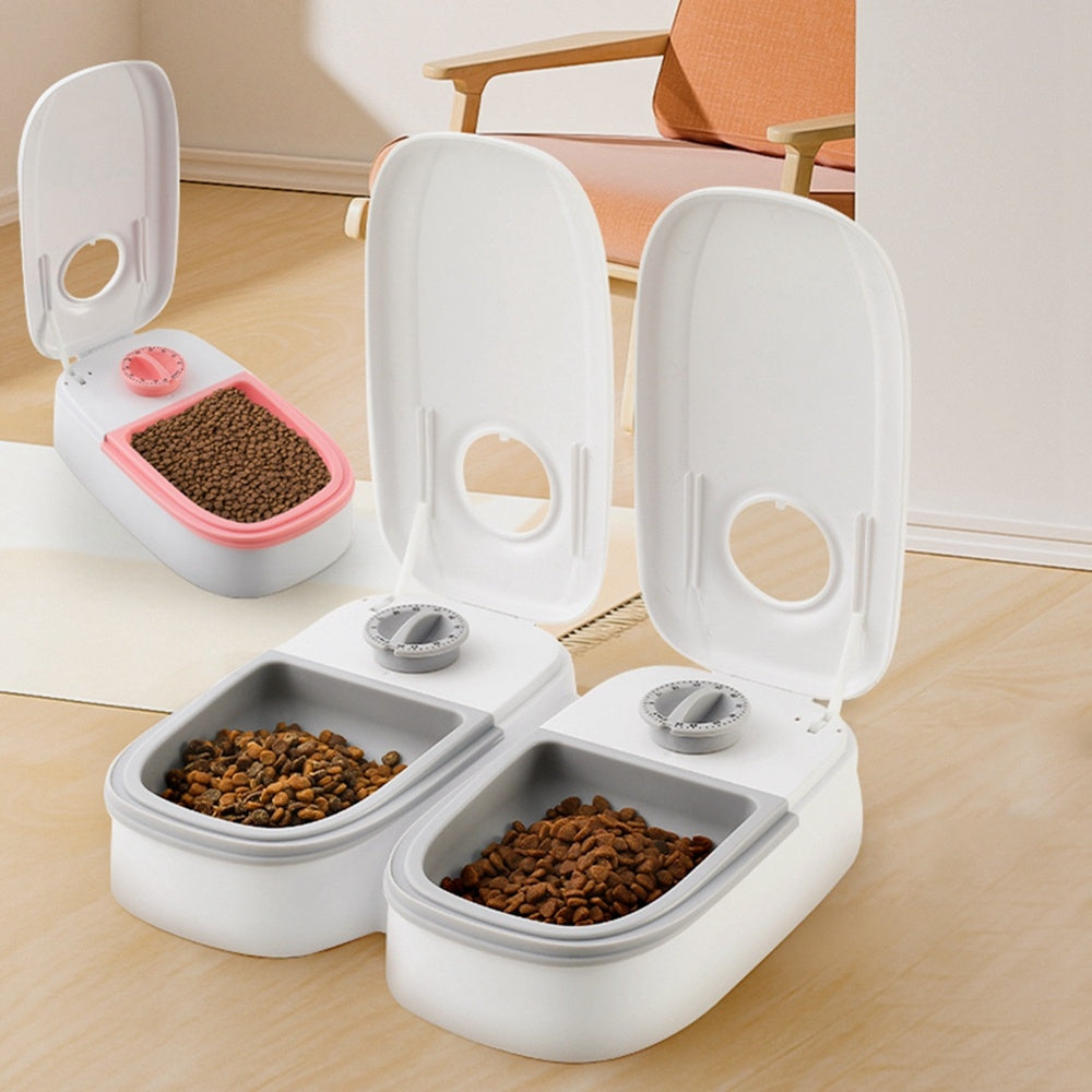 Smart Automatic Pet Feeder with Timer & Stainless Steel Bowl for Cats and Dogs