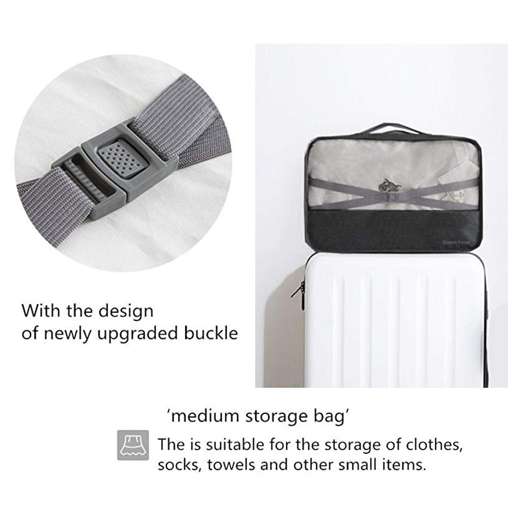 7-Piece Portable Storage Bag Set - Travel Organizar Bags