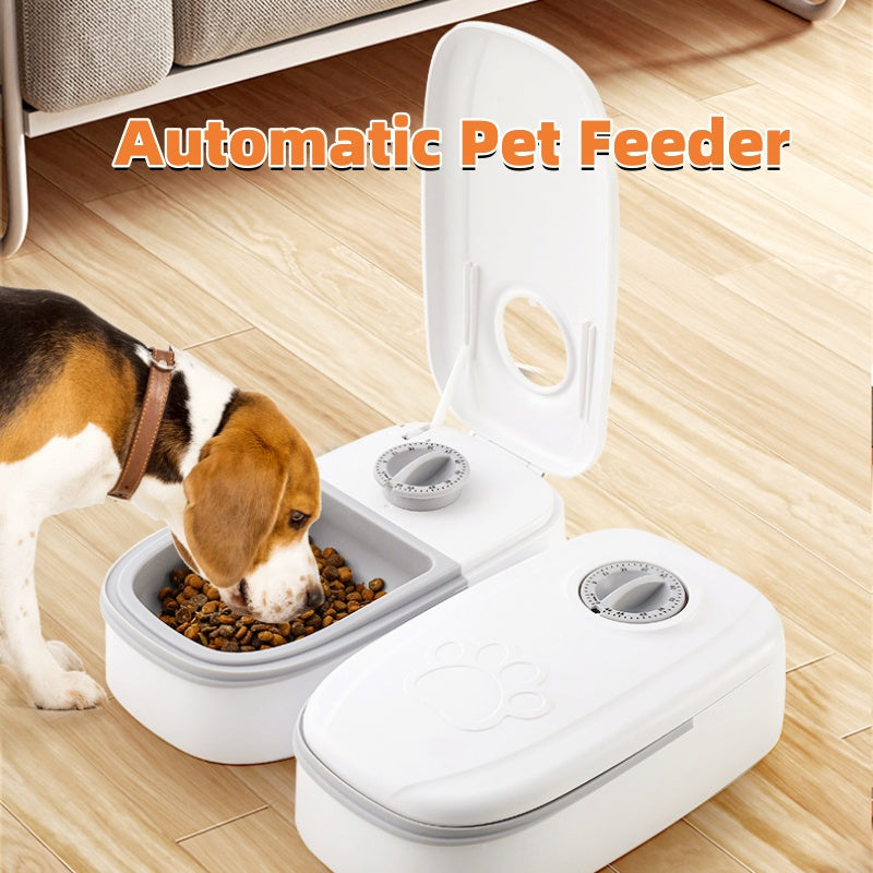 Smart Automatic Pet Feeder with Timer & Stainless Steel Bowl for Cats and Dogs