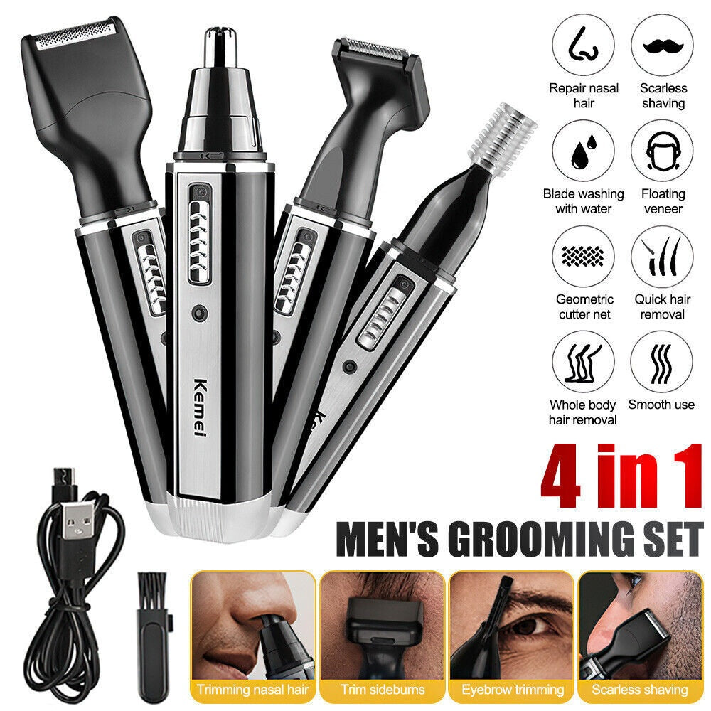 4 In 1 Rechargeable Hair  Trimmer Electric Kits UK