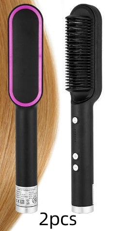 💇🏻‍♀️ 2-in-1 Hair Straightener & Curling Hot Comb