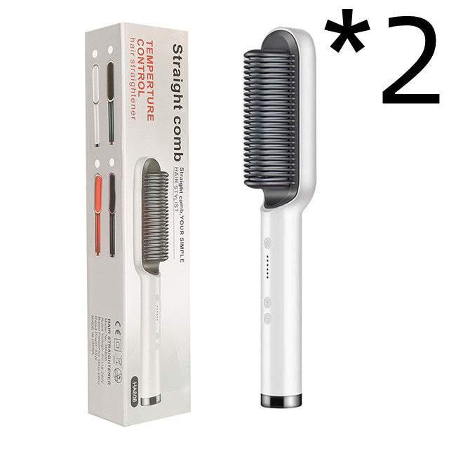 💇🏻‍♀️ 2-in-1 Hair Straightener & Curling Hot Comb