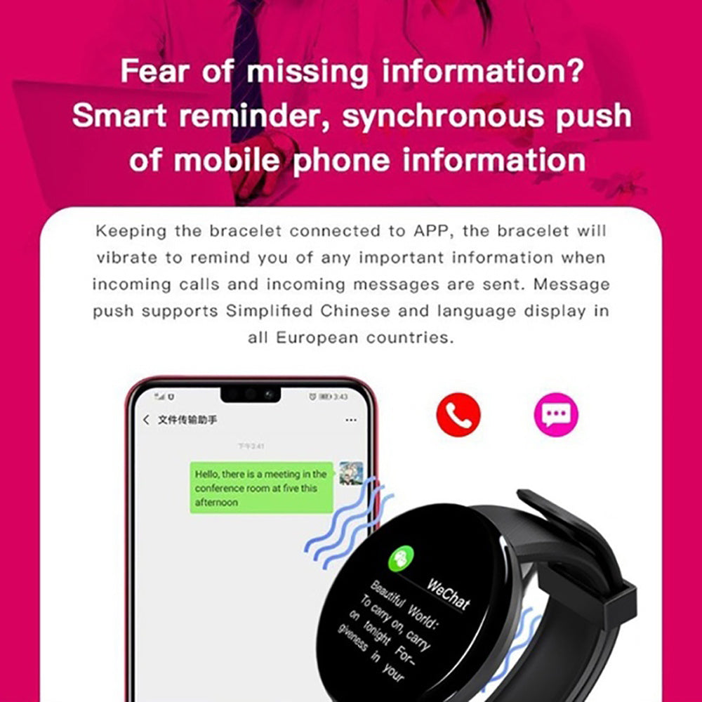 Advanced Smart Fitness Tracker watch with Heart Rate & Sleep Monitoring